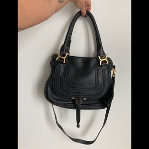 Chloe Marcie dark brown leather bag